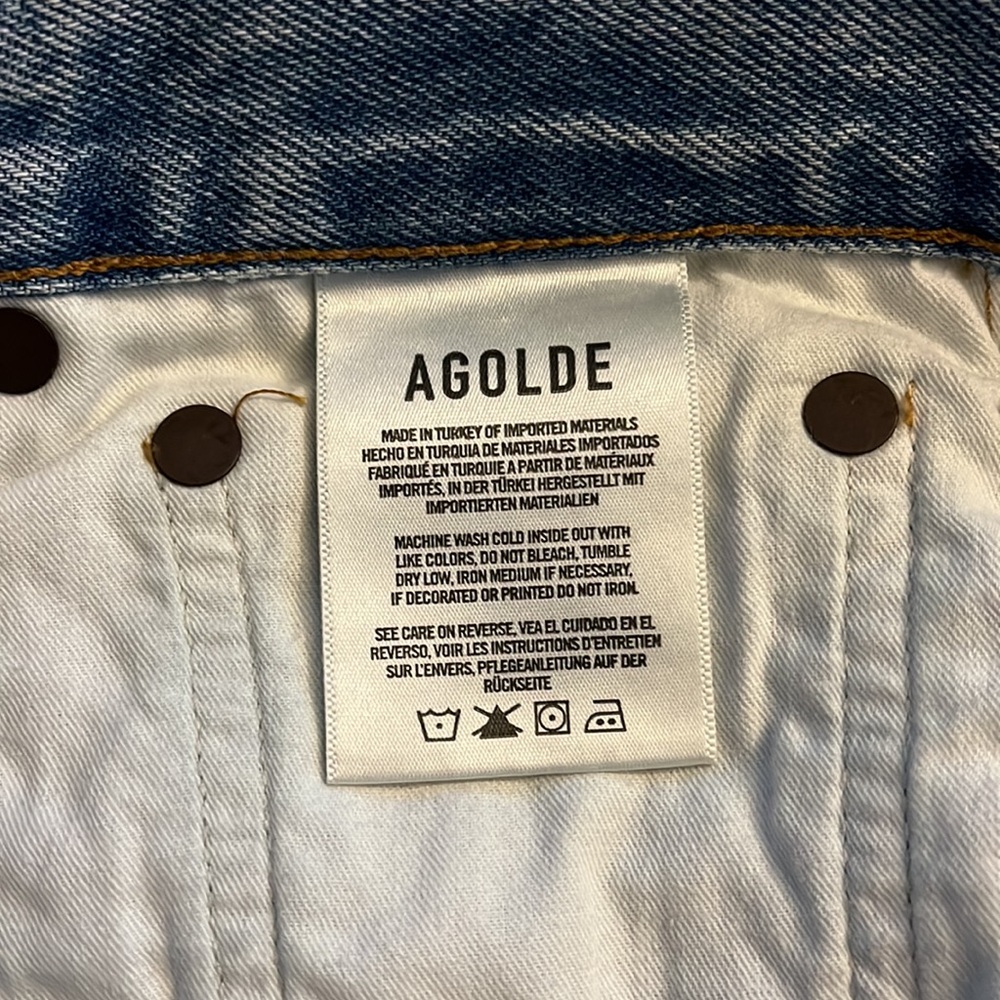 Agolde RARE 90's Mid Rise Loose Fit in Captured Sz 25, 30 Straight Leg Sz 25 - Picture 16 of 16